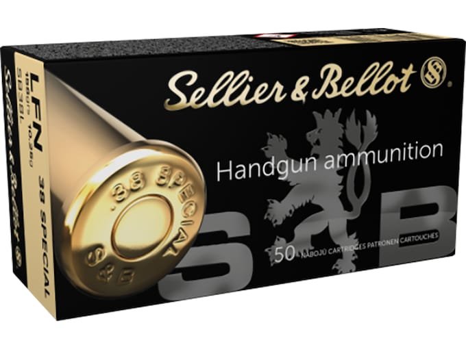 103601.jpg Sellier & Bellot Ammunition 38 Special 158 Grain Flat Nose - Image 1