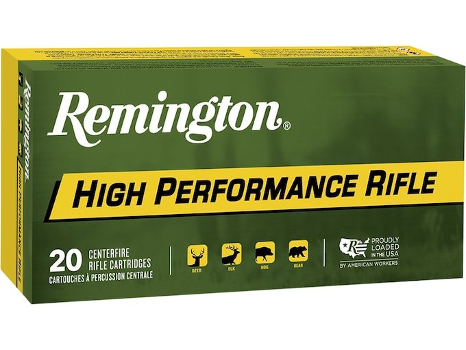 106878.jpg Remington High Performance Rifle Ammunition 45-70 Government 300 Grain Semi Jacketed Hollow Point Box of 20 - Image 1