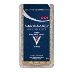 CCI Maxi-Mag Ammunition 22 Winchester Magnum Rimfire (WMR) 40 Grain Total Metal Jacket