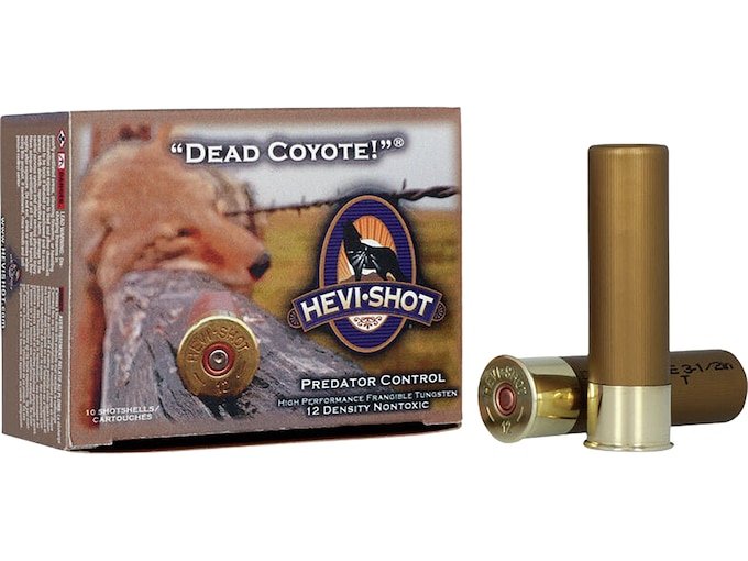 123353.jpg Hevi-Shot Dead Coyote Ammunition 12 Gauge Hevi-Shot Buckshot Non-Toxic - Image 1
