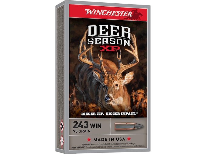 150209.jpg Winchester Deer Season XP Ammunition 243 Winchester 95 Grain Extreme Point Polymer Tip - Image 1