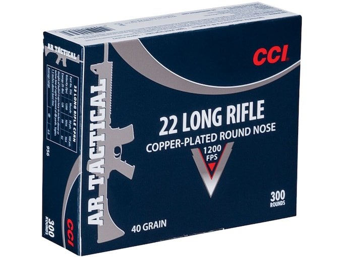153530.jpg CCI Tactical Ammunition 22 Long Rifle 40 Grain Plated Lead Round Nose - Image 1