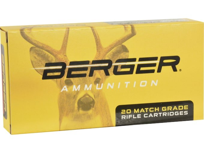 153986.jpg Berger Match Grade Ammunition 6.5 Creedmoor 140 Grain Elite Hunter Hollow Point Box of 20 - Image 1