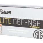 Sig Sauer Elite Performance Ammunition 9mm Luger 115 Grain V-Crown Jacketed Hollow Point Box of 50