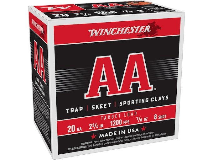 169933.jpg Winchester AA Target Ammunition 20 Gauge 2-3/4" 7/8 oz - Image 1