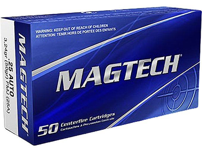 172689.jpg Magtech Ammunition 25 ACP 50 Grain Full Metal Jacket - Image 1