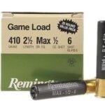 Remington Game Load Ammunition 410 Bore 2-1/2" 1/2 oz #6 Shot Box of 20