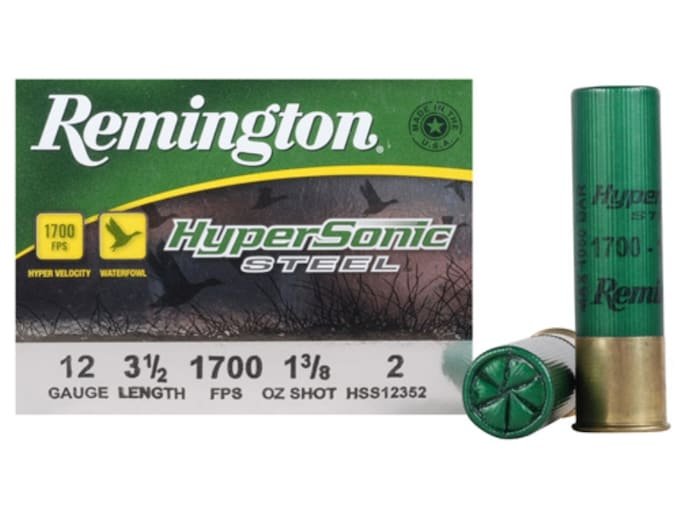 195949.jpg Remington HyperSonic Ammunition 12 Gauge 3-1/2" 1-3/8 oz #2 Non-Toxic Shot - Image 1