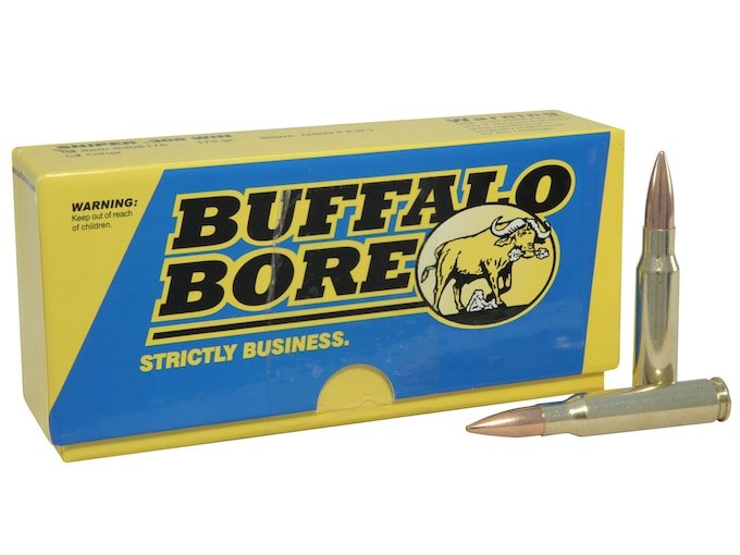 196485.jpg Buffalo Bore Sniper Ammunition 308 Winchester 175 Grain Hollow Point Boat Tail Box of 20 - Image 1