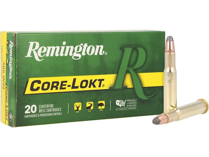 232427.jpg Remington Core-Lokt Ammunition 30-30 Winchester 150 Grain Core-Lokt Soft Point Box of 20 - Image 1
