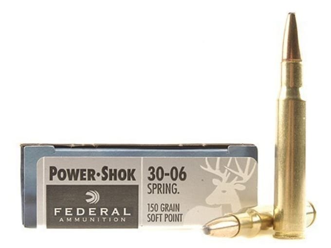 251821.jpg Federal Power-Shok Ammunition 30-06 Springfield 150 Grain Soft Point - Image 1