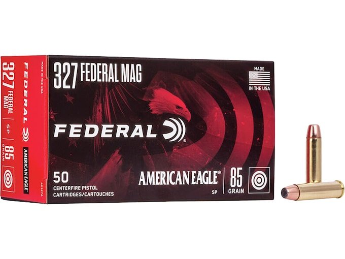 252920.jpg Federal American Eagle Ammunition 327 Federal Magnum 85 Grain Jacketed Soft Point Box of 50 - Image 1