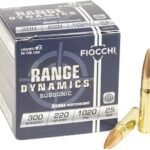 Fiocchi Range Dynamics Ammunition 300 AAC Blackout Subsonic 220 Grain Sierra MatchKing Hollow Point Boat Tail