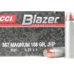 Blazer Ammunition 357 Magnum 158 Grain Jacketed Hollow Point Box of 50