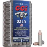 CCI Uppercut Ammunition 22 Long Rifle 32 Grain Jacketed Hollow Point