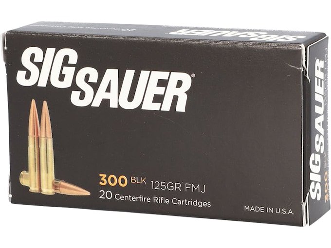 287362.jpg Sig Sauer Elite Performance Ammunition 300 AAC Blackout 125 Grain Full Metal Jacket Box of 20 - Image 1