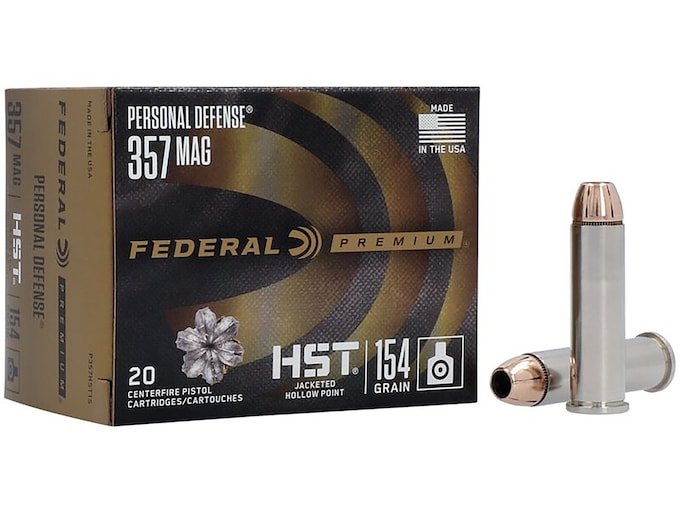 293209.jpg Federal Premium Personal Defense Ammunition 357 Magnum 154 Grain HST Jacketed Hollow Point - Image 1