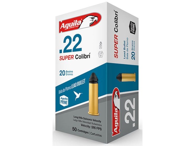 295321.jpg Aguila Super Colibri Ammunition 22 Long Rifle 20 Grain Lead Solid Point - Image 1