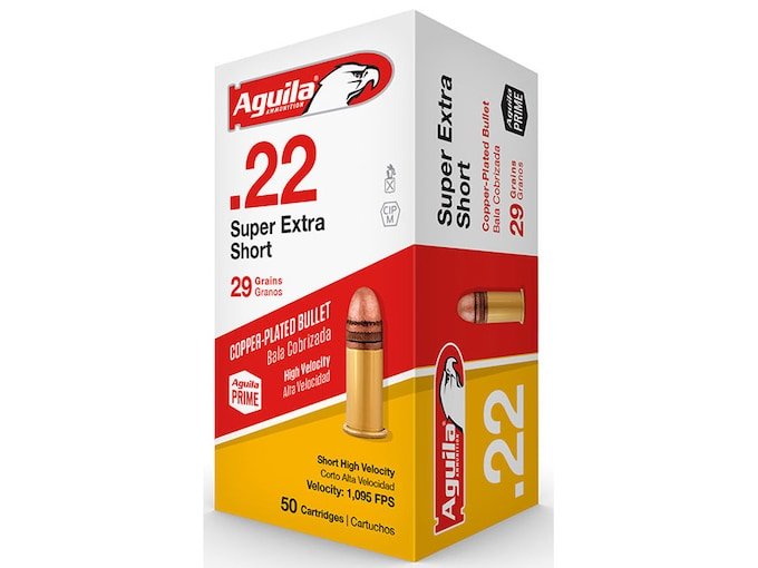 295926.jpg Aguila Super Extra High Velocity Ammunition 22 Short 29 Grain Plated Lead Round Nose - Image 1