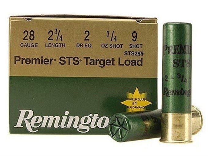 299878.jpg Remington Premier STS Target Ammunition 28 Gauge 2-3/4" 3/4 oz #9 Shot - Image 1