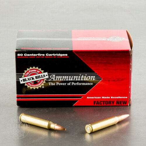 2b3c04cca15b2aa04eb6fdfc1f49a17c_1.jpg Black Hills Ammunition 223 Remington 77 Grain Sierra MatchKing Hollow Point Box of 50 - Image 1