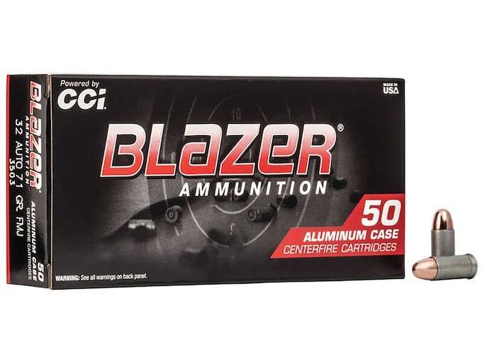312241.jpg Blazer Ammunition 32 ACP 71 Grain Full Metal Jacket - Image 1