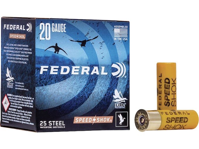 331942.jpg Federal Speed-Shok Ammunition 20 Gauge Non-Toxic Steel Shot - Image 1