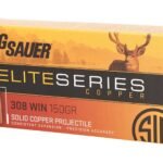 Sig Sauer Elite Performance Hunting HT Ammunition 308 Winchester 150 Grain Solid Copper Lead-Free Expanding Box of 20