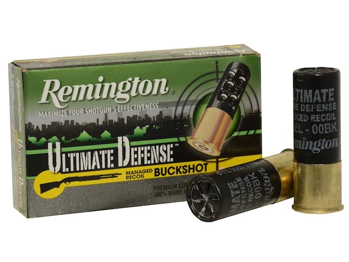 357356.jpg Remington Ultimate Defense Ammunition 12 Gauge 2-3/4" 00 Buckshot 8 Pellets - Image 1