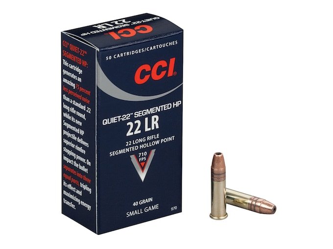 372147.jpg CCI Quiet Ammunition 22 Long Rifle Subsonic 40 Grain Segmented Lead Hollow Point - Image 1