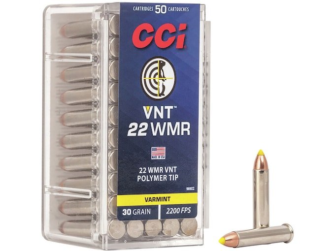 376049.jpg CCI Varmint Ammunition 22 Winchester Magnum Rimfire (WMR) 30 Grain Speer VNT - Image 1