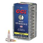 CCI Varmint Ammunition 17 Hornady Mach 2 (HM2) 17 Grain Speer VNT