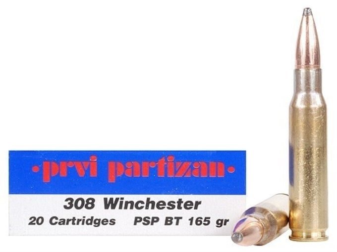 381939.jpg Prvi Partizan Ammunition 308 Winchester 165 Grain Pointed Soft Point Boat Tail Box of 20 - Image 1