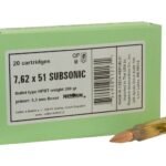 Sellier & Bellot Ammunition 308 Winchester Subsonic 200 Grain Sierra Matchking Hollow Point Boat Tail Box of 20