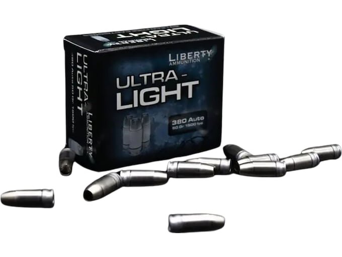 384055.jpg Liberty Ultra-Light Ammunition 380 ACP 50 Grain Fragmenting Hollow Point Lead Free Box of 20 - Image 1