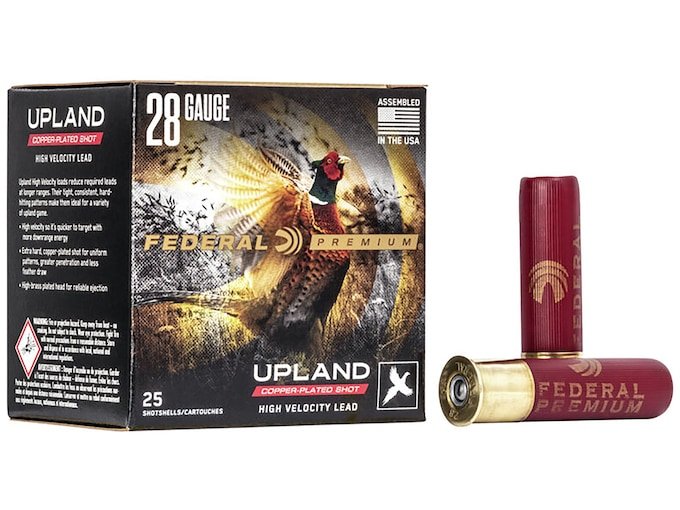 384106.jpg Federal Premium Wing-Shok Ammunition 28 Gauge 2-3/4" 3/4 oz Buffered Copper Plated Shot - Image 1