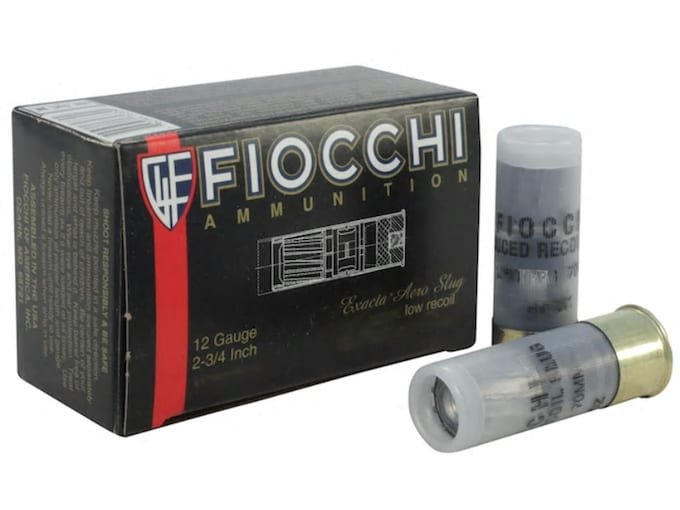 389423.jpg Fiocchi Low Recoil Ammunition 12 Gauge 2-3/4" 1 oz Aero Slug - Image 1