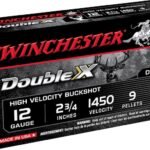 Winchester Double X Ammunition 12 Gauge 2-3/4" Buffered 00 Copper Plated Buckshot 9 Pellets