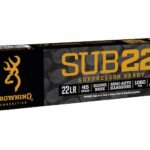 Browning SUB22 Suppressor Ready Ammunition 22 Long Rifle Subsonic 45 Grain Lead Round Nose