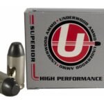 Underwood Ammunition 9x18mm (9mm Makarov) 115 Grain Hard Cast Lead Flat Nose Box of 20