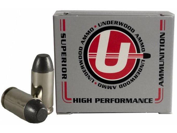 400770.jpg Underwood Ammunition 9x18mm (9mm Makarov) 115 Grain Hard Cast Lead Flat Nose Box of 20 - Image 1