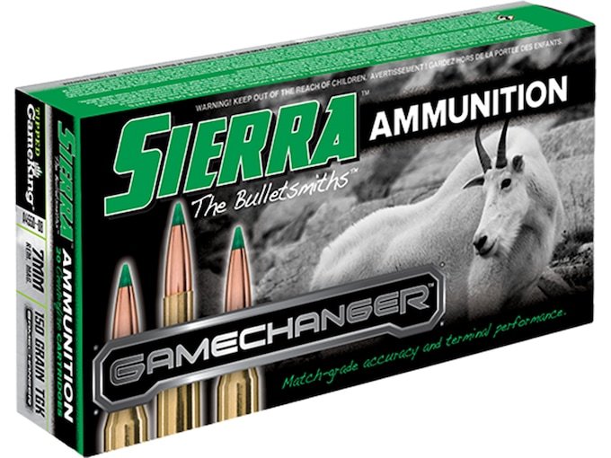 409505.jpg Sierra GameChanger Ammunition 7mm Remington Magnum 150 Grain Tipped GameKing Box of 20 - Image 1