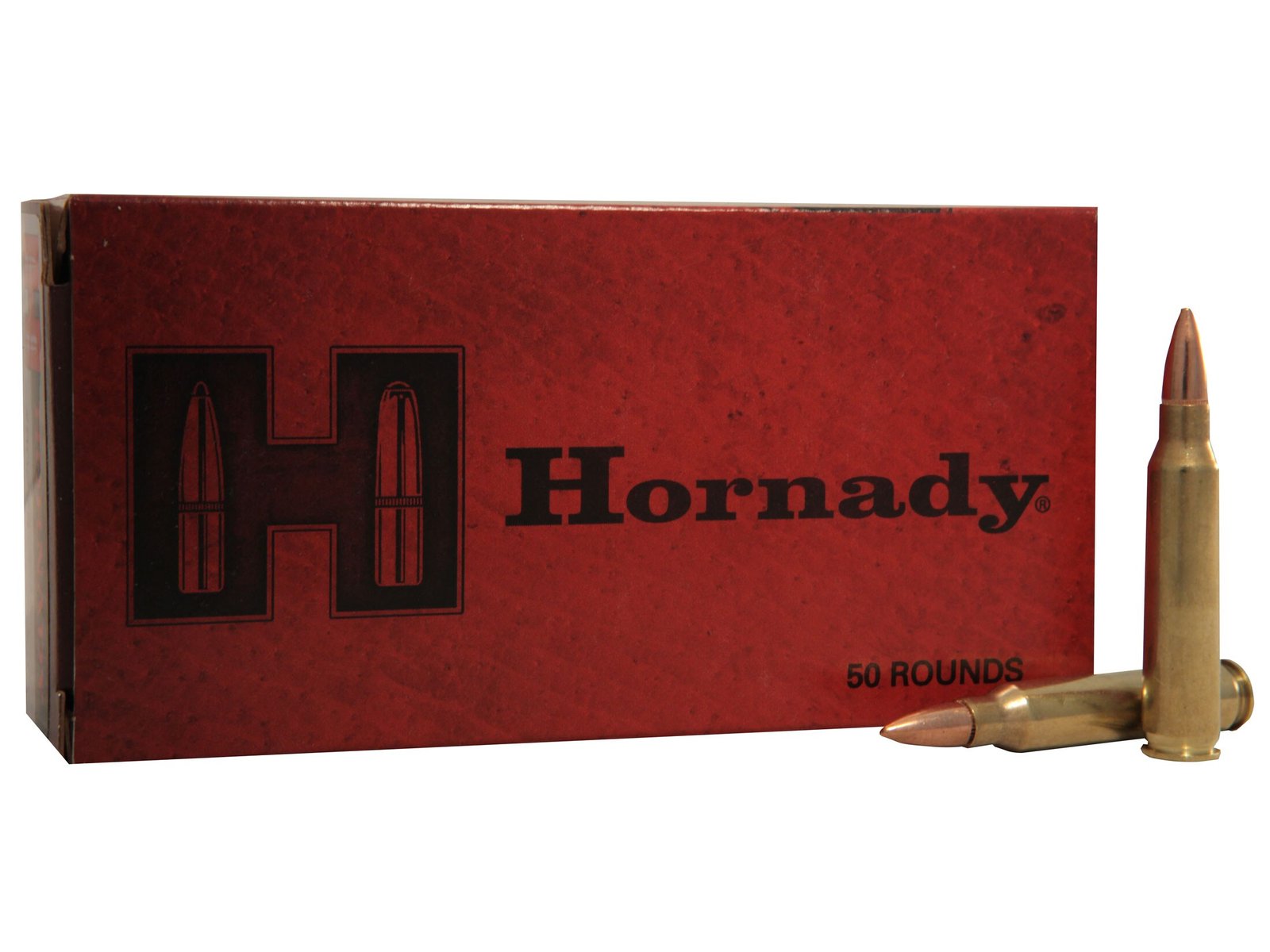 430654.jpg Hornady Custom Ammunition 223 Remington 55 Grain Full Metal Jacket Boat Tail Box of 50 - Image 1