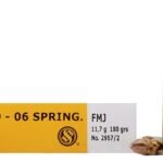 Sellier & Bellot Ammunition 30-06 Springfield 180 Grain Full Metal Jacket Box of 20