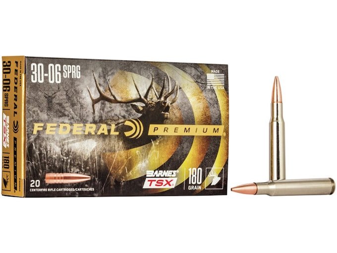453032.jpg Federal Premium Ammunition 30-06 Springfield 180 Grain Barnes TSX Box of 20 - Image 1