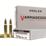 Nosler Varmageddon Ammunition 223 Remington 62 Grain Hollow Point Flat Base Box of 20