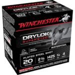 Winchester Drylok Magnum Plated Ammunition 20 Gauge Non-Toxic Steel