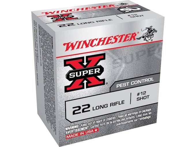 474973.jpg Winchester Super-X Ammunition 22 Long Rifle 25 Grain #12 Shot Shotshell Box of 50 - Image 1