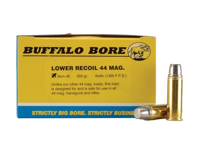 475633.jpg Buffalo Bore Ammunition 44 Remington Magnum 255 Grain Lead Semi-Wadcutter Gas Check Box of 20 - Image 1