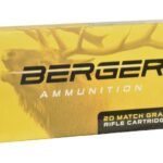 Berger Match Grade Ammunition 6.5 Creedmoor 156 Grain EOL Elite Hunter Hollow Point Box of 20